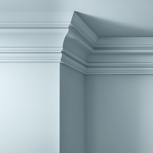 Walls, ceilings and coving painted in Lick Blue 15