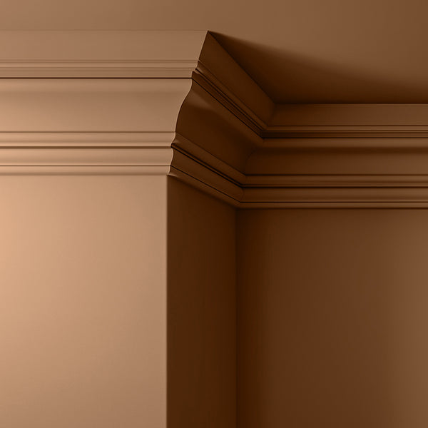 Walls, ceilings and coving painted in Lick Brown 02