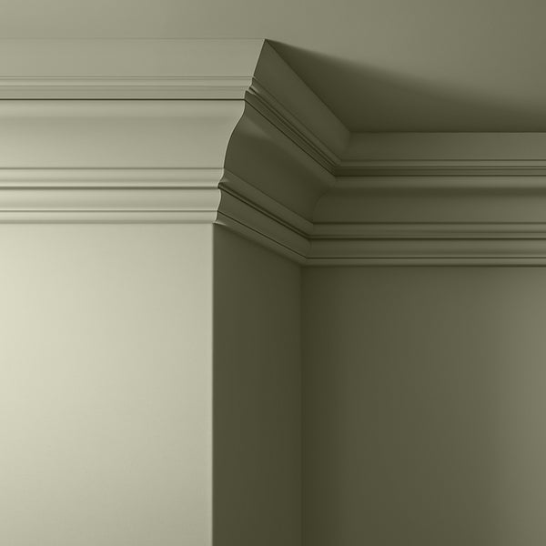 Walls, ceilings and coving painted in Lick Green 01
