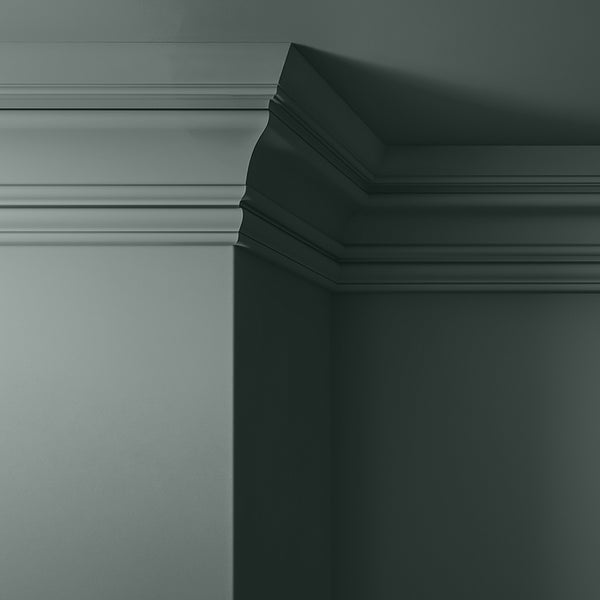 Walls, ceilings and coving painted in Lick Green 03