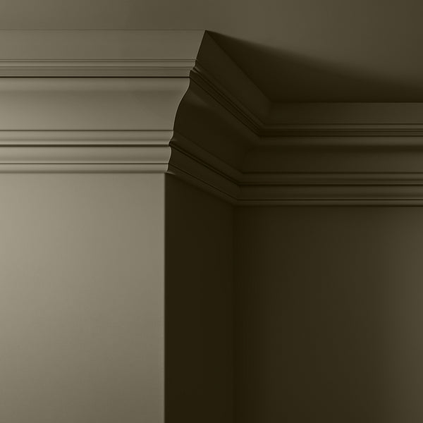 Walls, ceilings and coving painted in Lick Greige 03