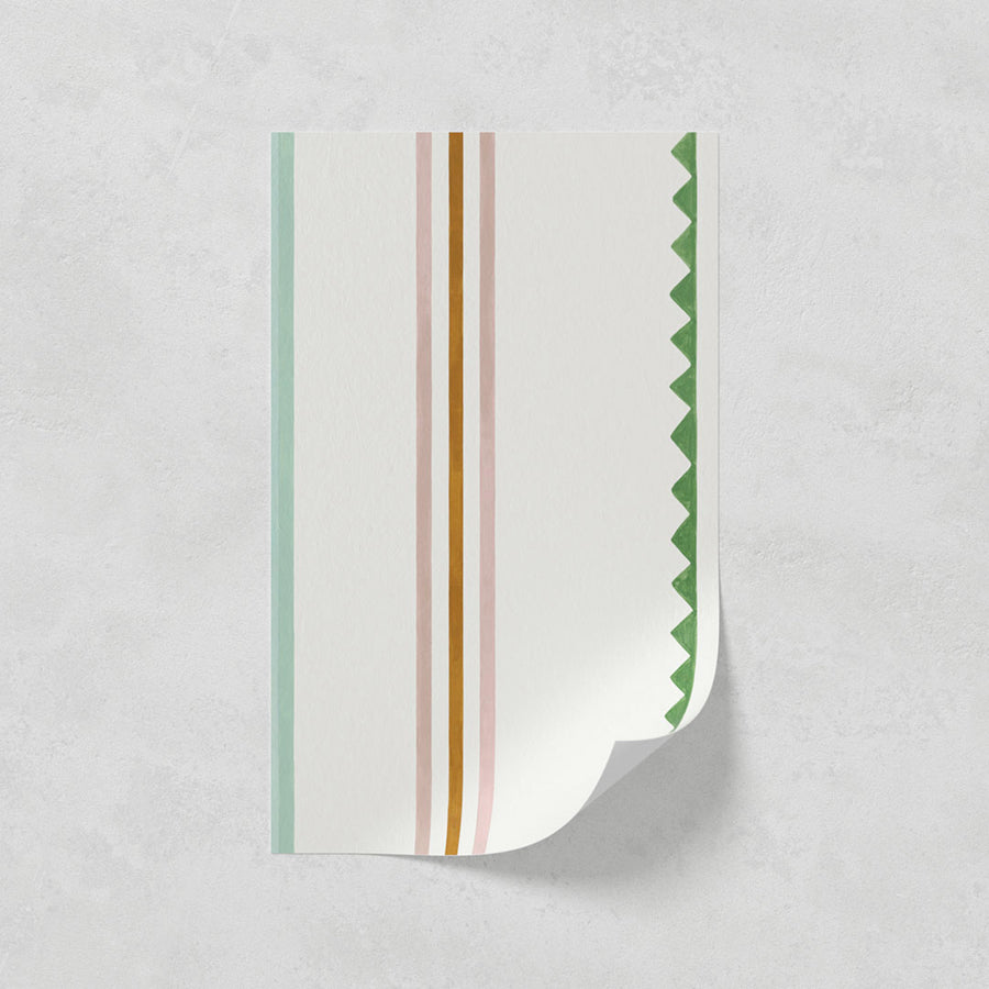 Lick paste the wall sample in ZigZag 01 wallpaper print