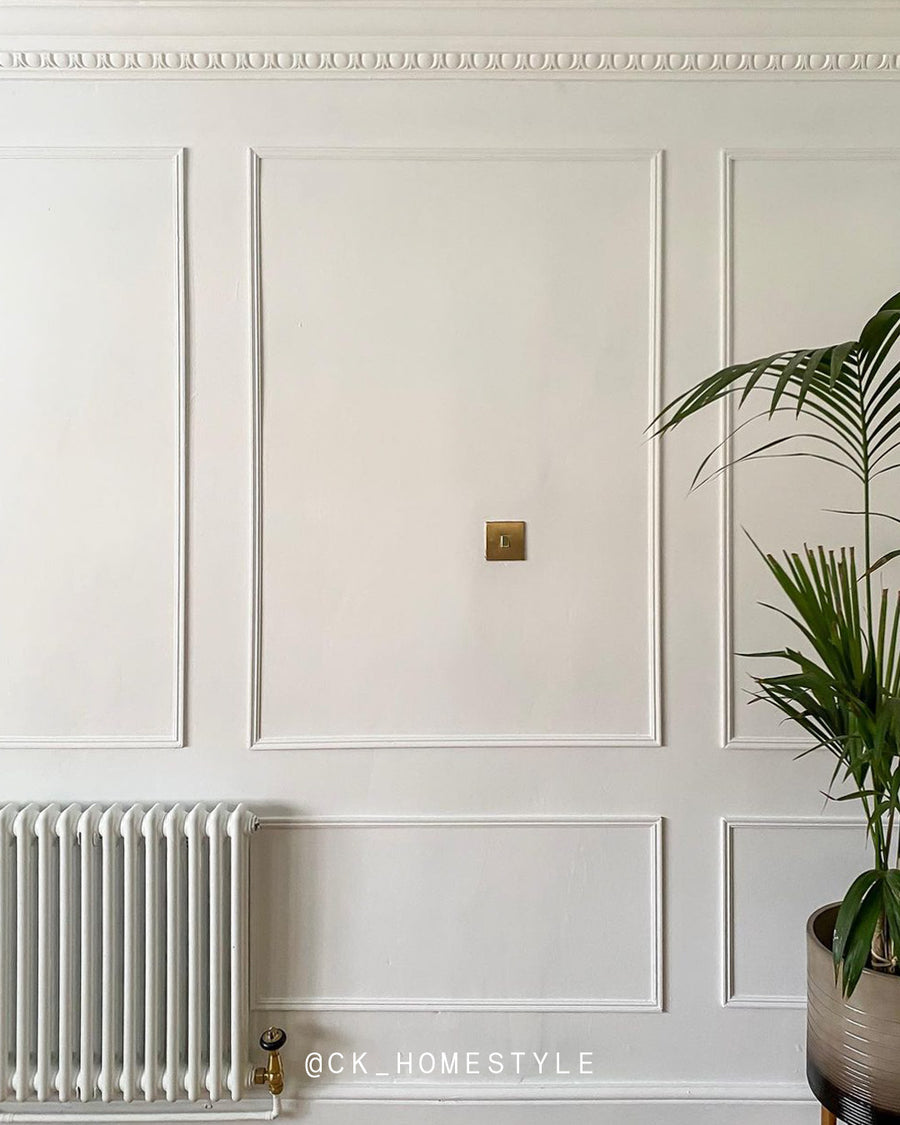 A panelled hallway decorated in White 01