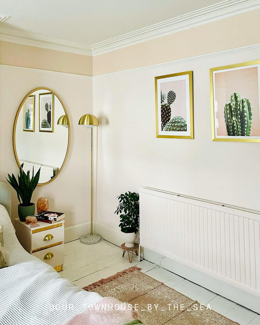 A bedroom decorated in Lick White 06