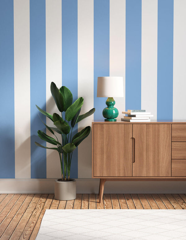 Hallway decorated in Painted Stripe 02