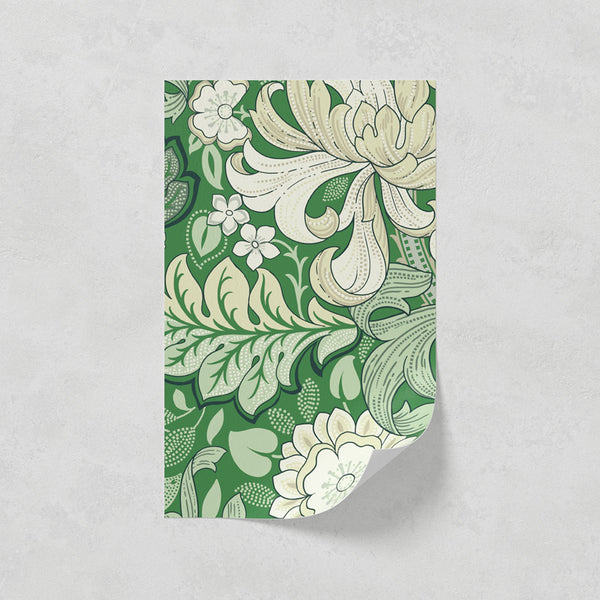 Lick paste the wall sample in Wildflowers 02 wallpaper print