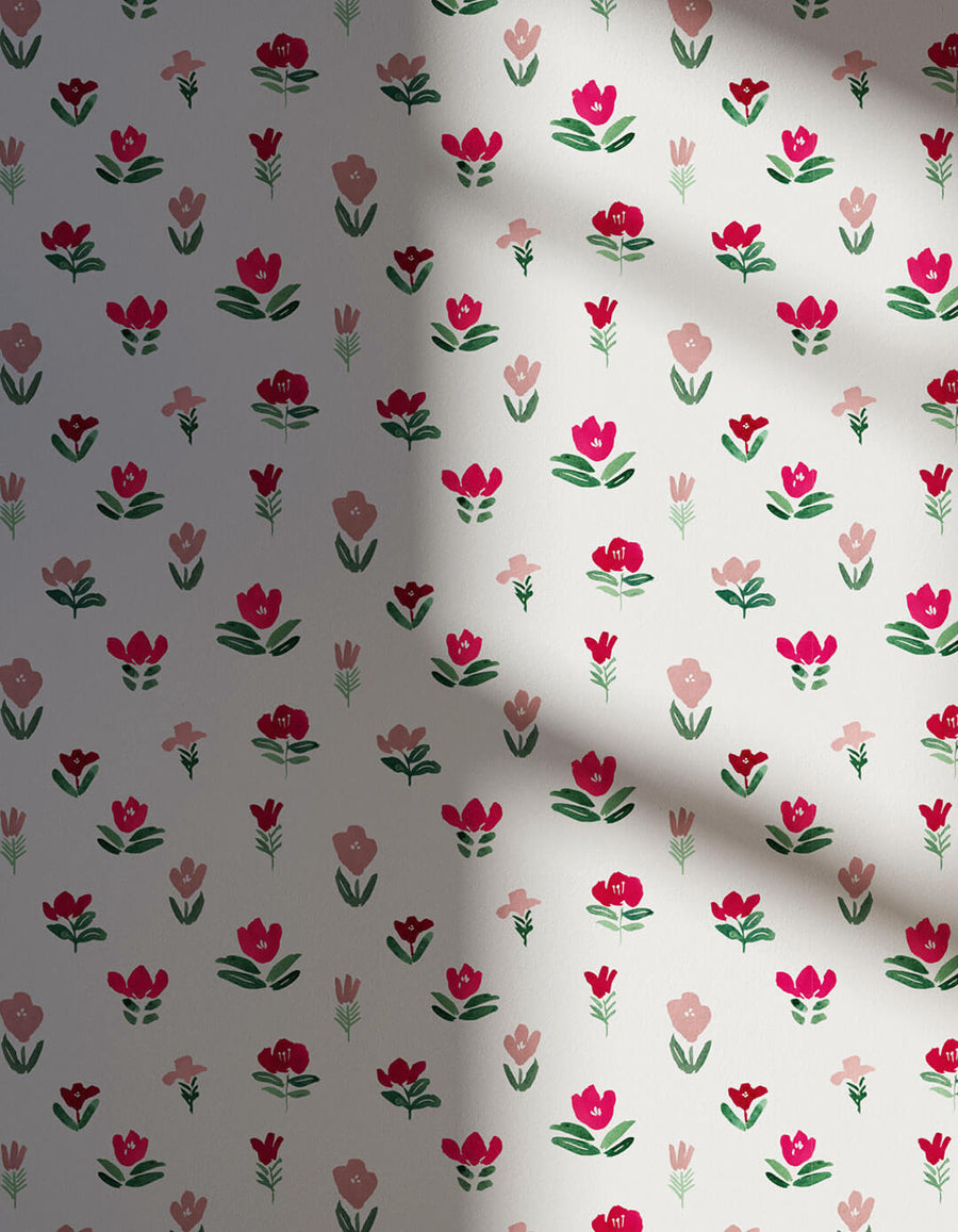 Shadowed wall decorated in Petals 01