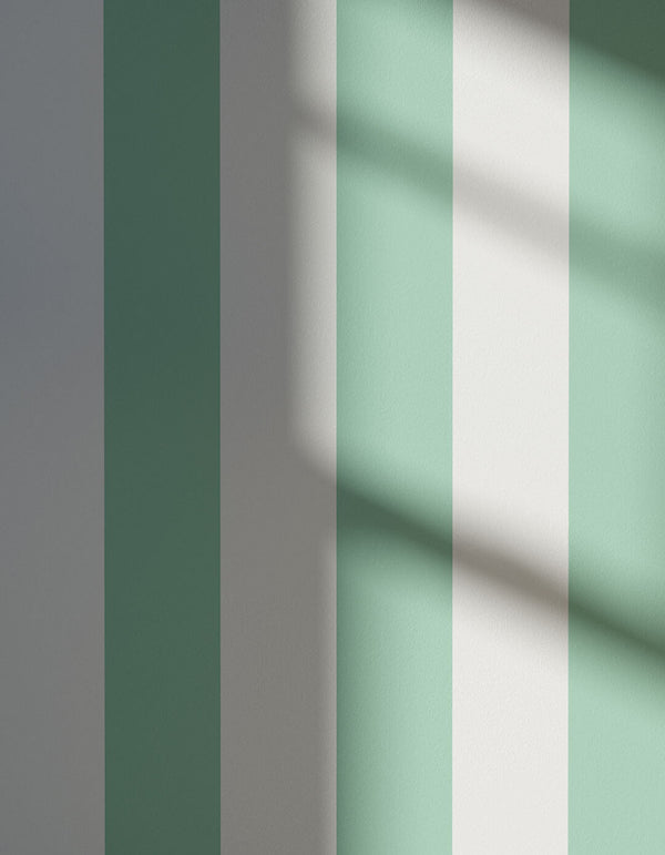 Shadowed wall decorated in Painted Stripe 01