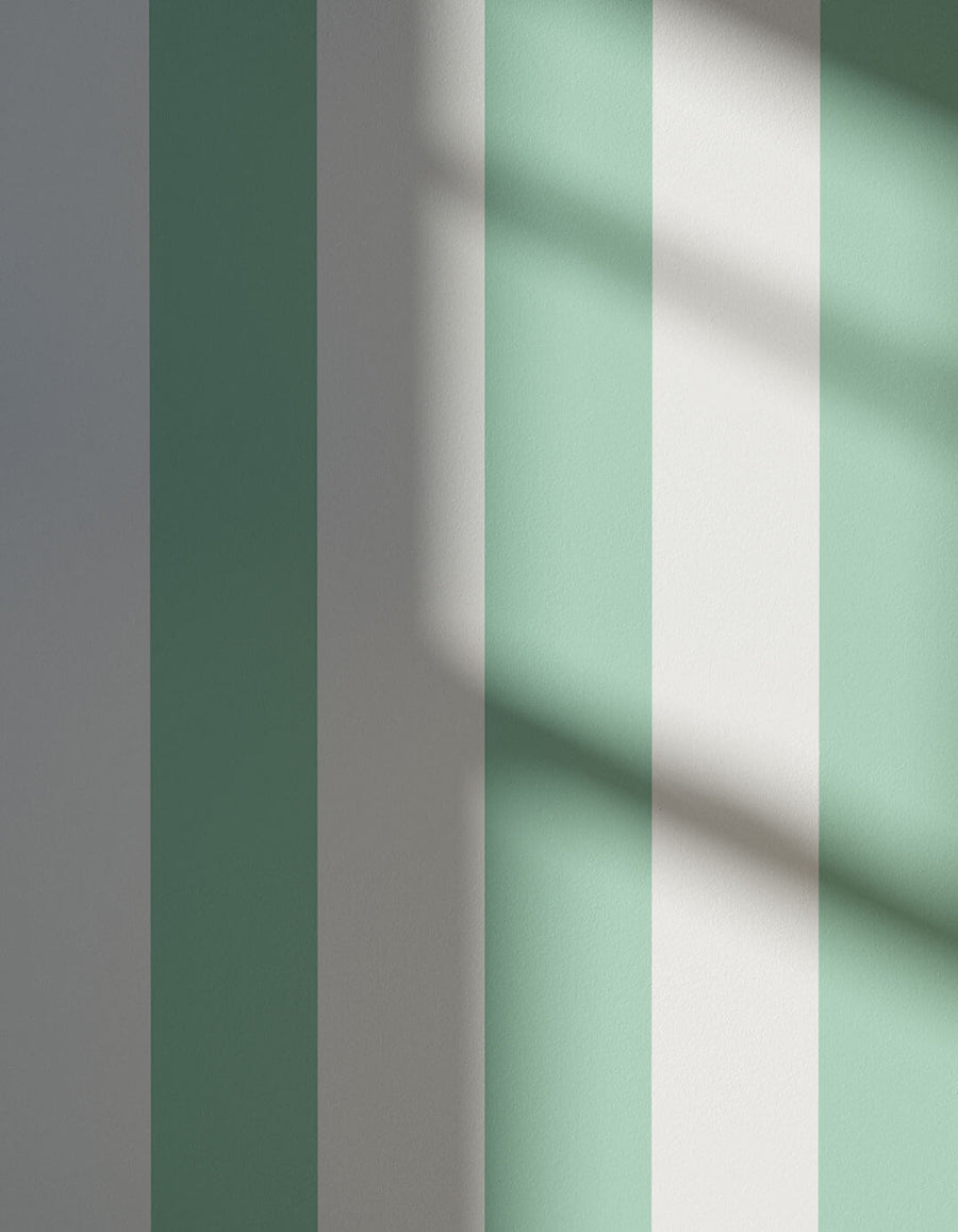 Shadowed wall decorated in Painted Stripe 01