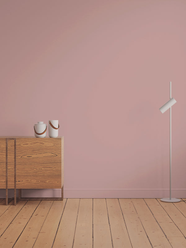 Hallway decorated in Lick Pink 09 paint shade