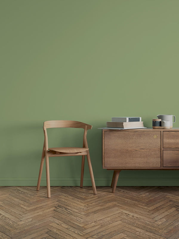 Office decorated in Lick Green 18 paint shade