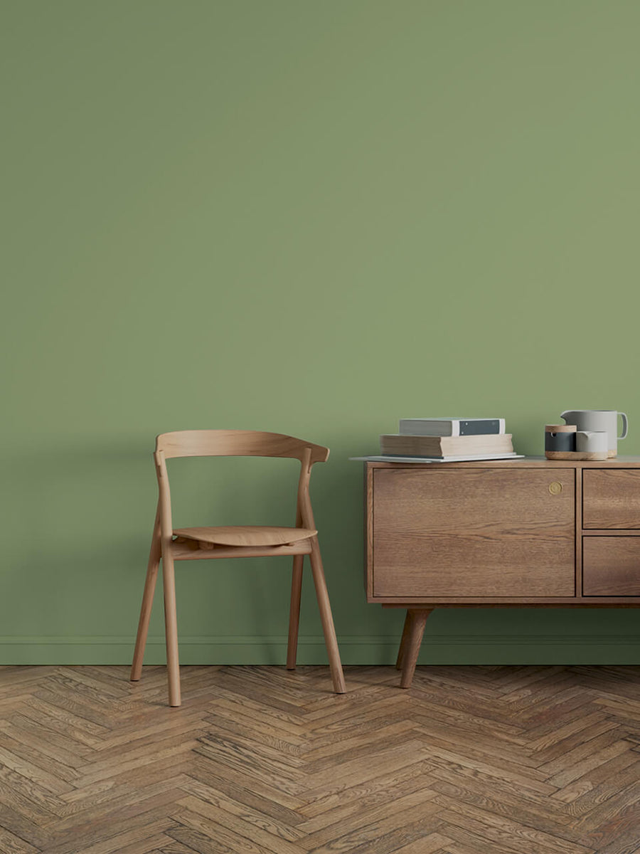 Office decorated in Lick Green 18 paint shade
