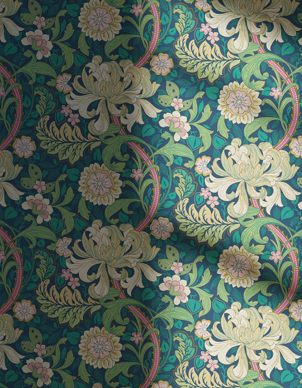 Shadowed wall decorated in Wildflowers 01