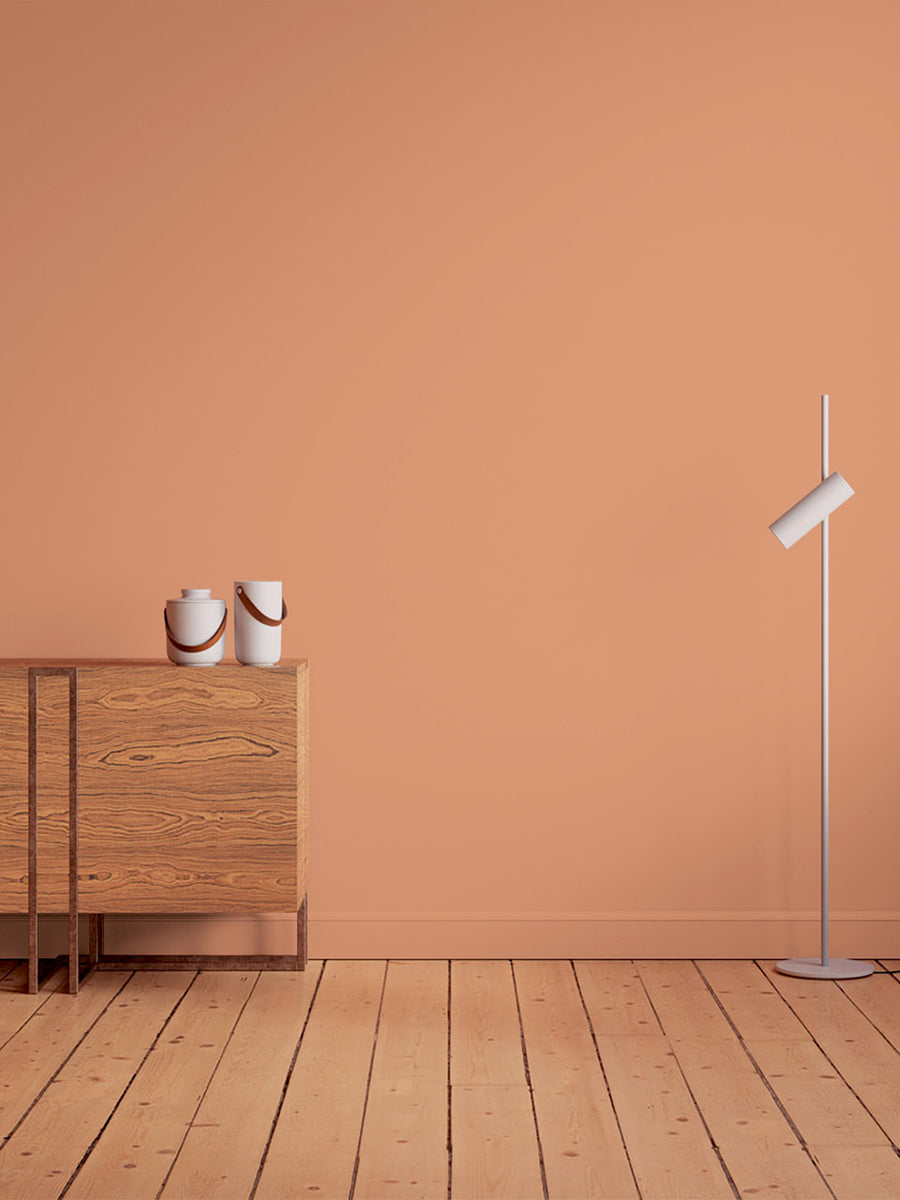 Hallway decorated in Lick Orange 05 paint shade