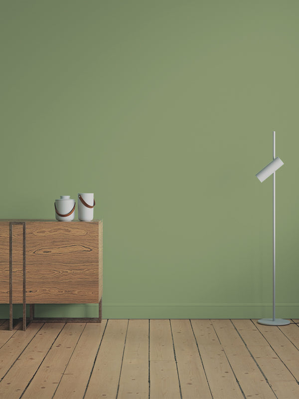 Hallway decorated in Lick Green 18  paint shade