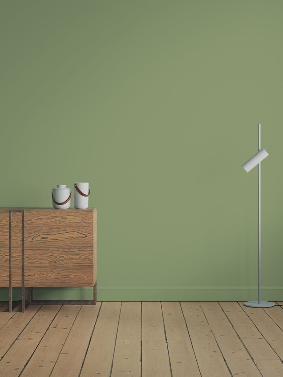 Hallway decorated in Lick Green 18  paint shade