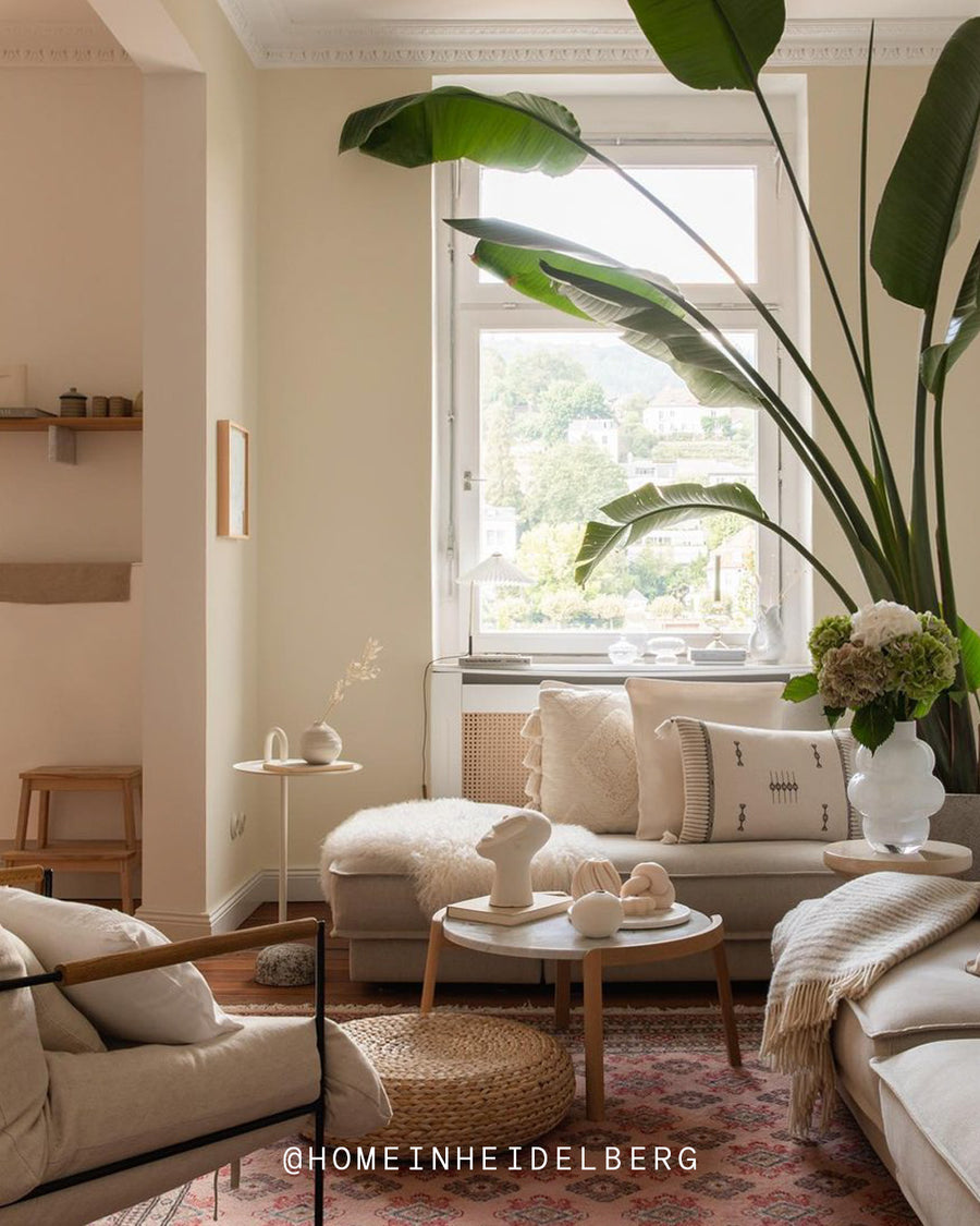 A living room decorated in Lick White 05 paint
