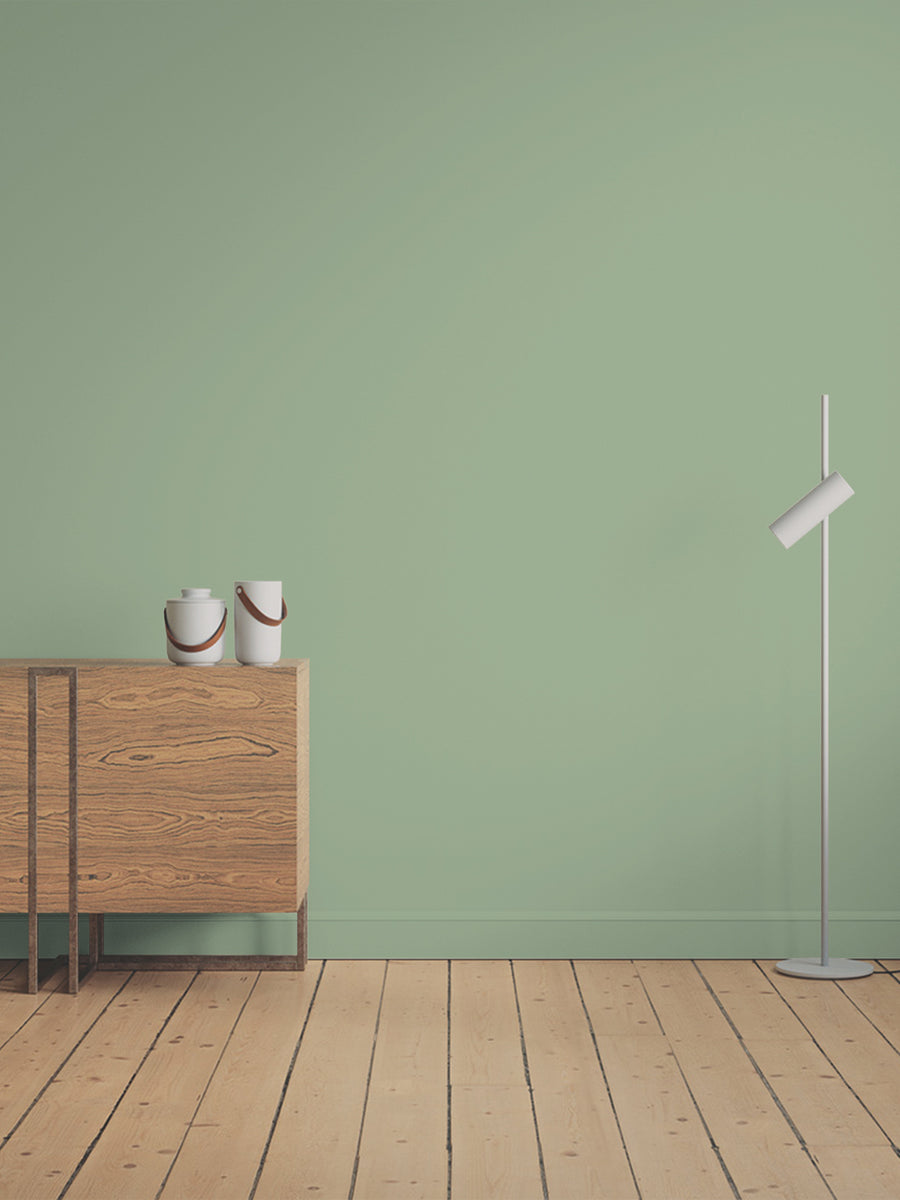 Hallway decorated in Lick Green 14 paint shade