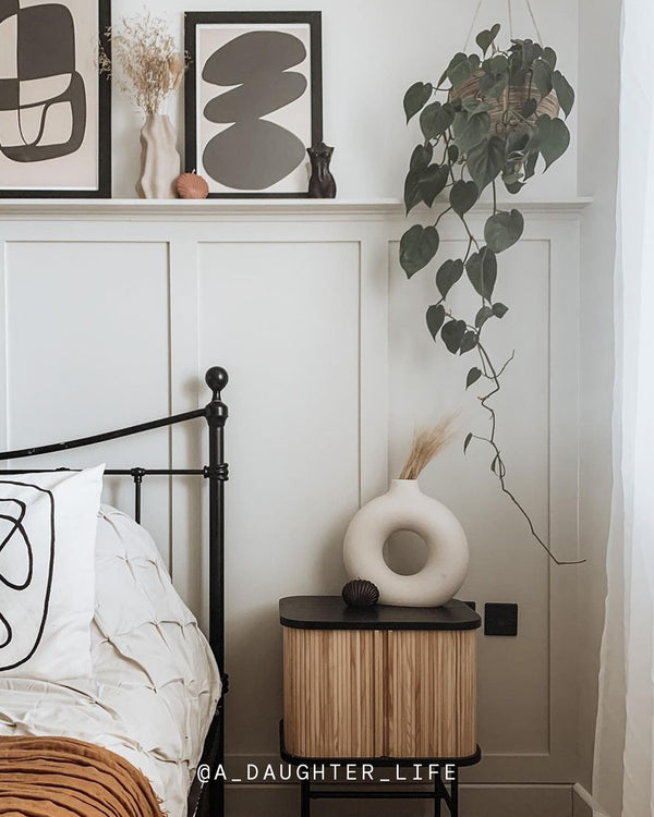 A bedroom decorated in Lick White 02