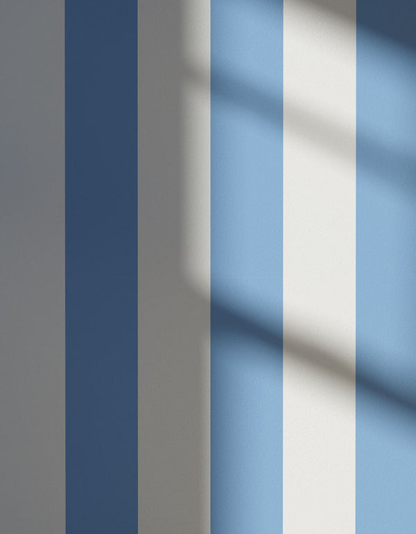 Shadowed wall decorated in Painted Stripe 02