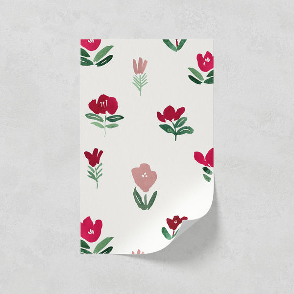Lick paste the wall sample in Petals 01 wallpaper print
