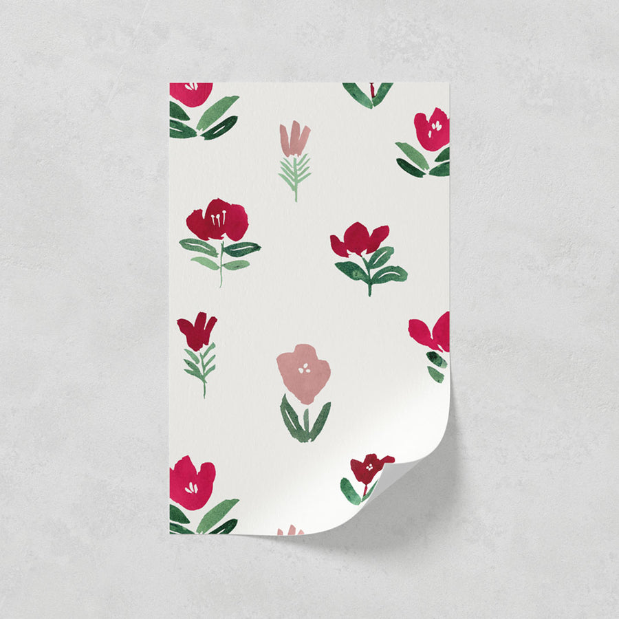 Lick paste the wall sample in Petals 01 wallpaper print