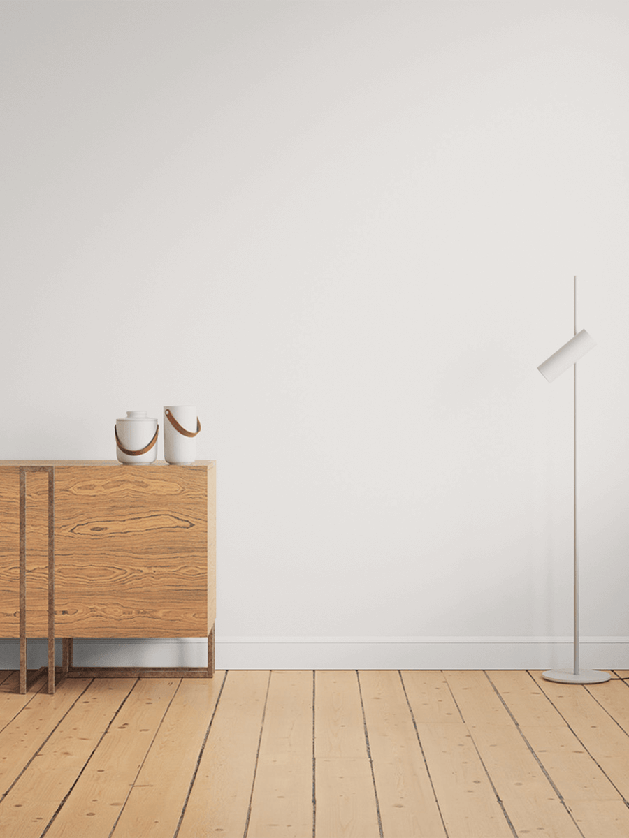 Hallway decorated in Lick Taupe 02 paint shade