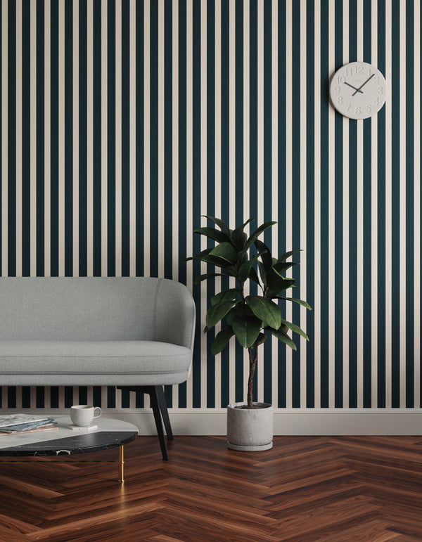 Lick Stripes 02 wallpaper in living room