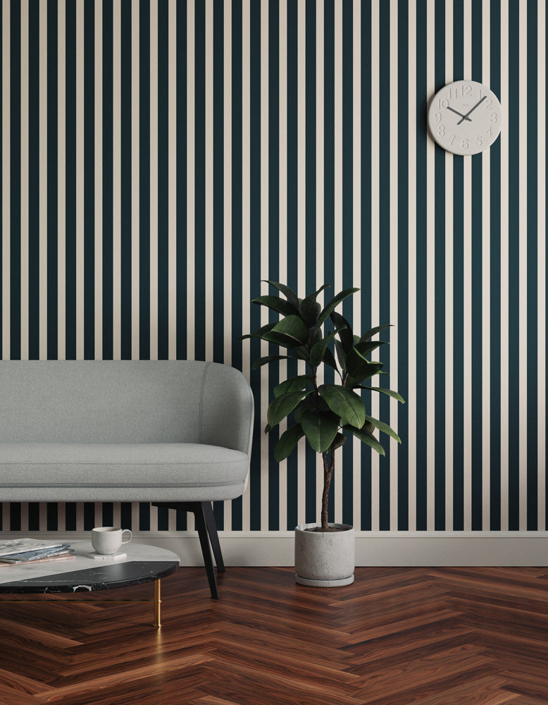 Lick Stripes 02 wallpaper in living room