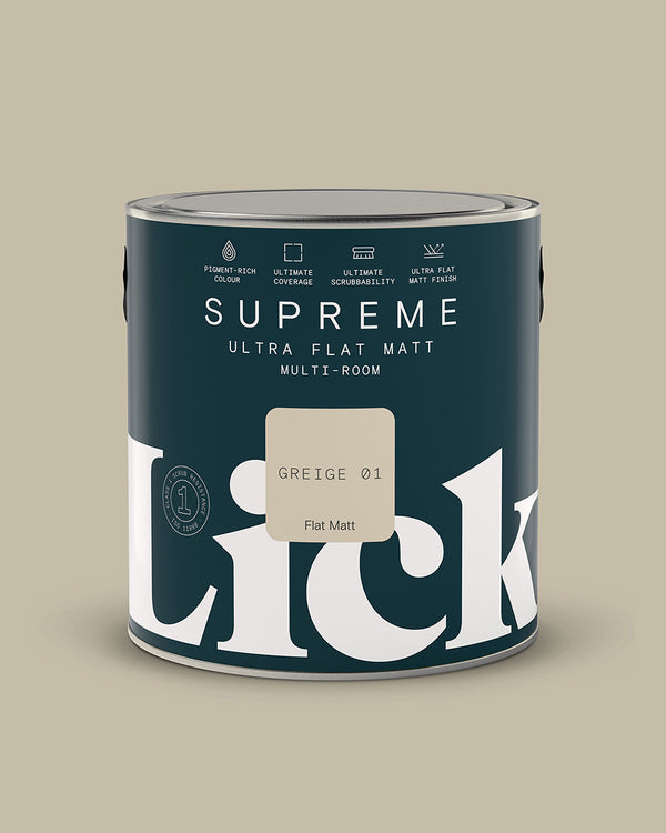 Greige 01 Supreme Ultra Flat Matt tin