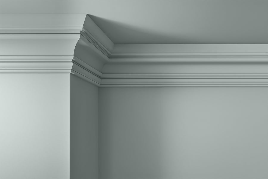 Walls, ceilings and coving painted in Lick Blue 02