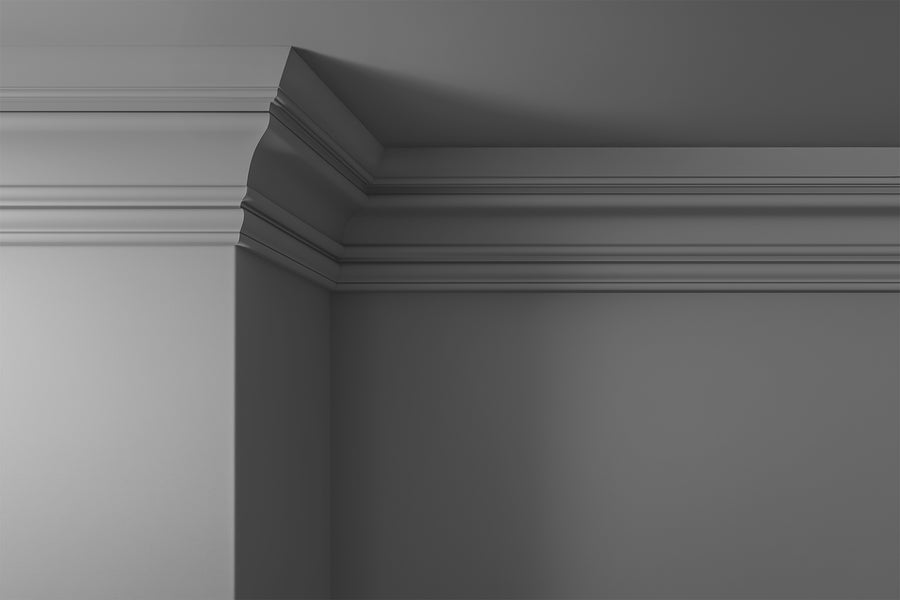 Walls, ceilings and coving painted in Lick Grey 15