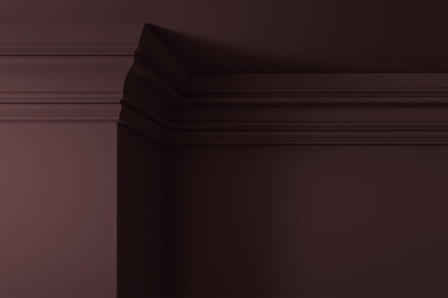 Walls, ceilings and coving painted in Lick Purple 03