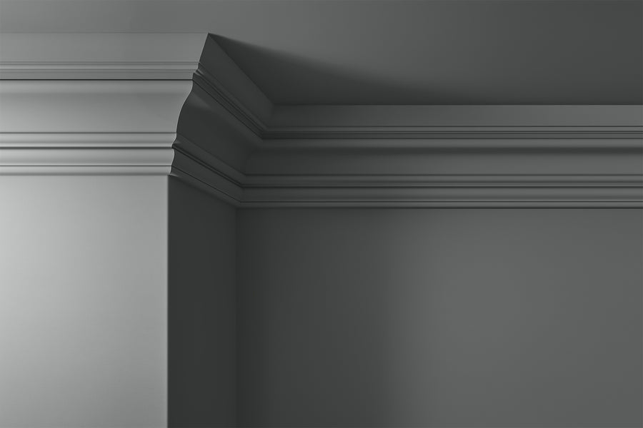 Walls, ceilings and coving painted in Lick Grey 16