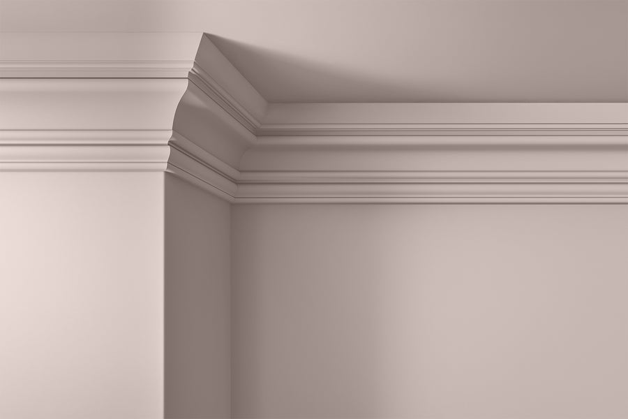 Walls, ceilings and coving painted in Lick Pink 07