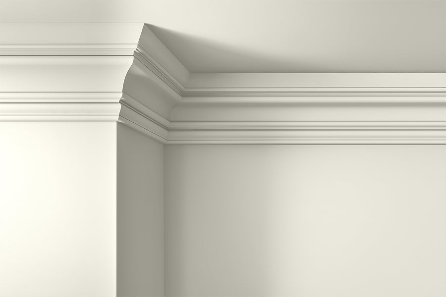 Walls, ceilings and coving painted in Lick White 03
