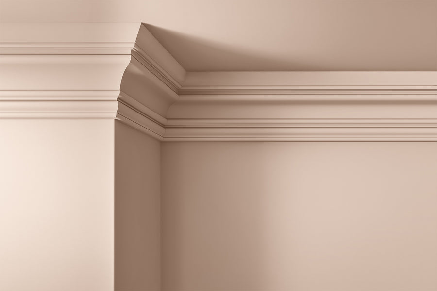 Walls, ceilings and coving painted in Lick Taupe 03