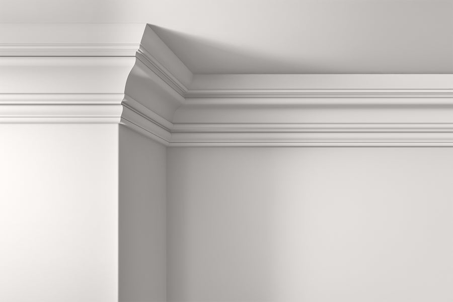 Walls, ceilings and coving painted in Lick Taupe 02