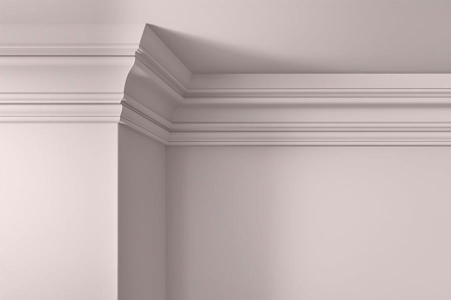 Walls, ceilings and coving painted in Lick Pink 04