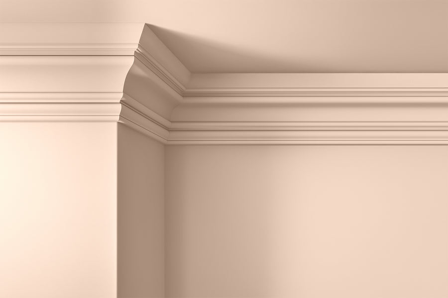 Walls, ceilings and coving painted in Lick Pink 02