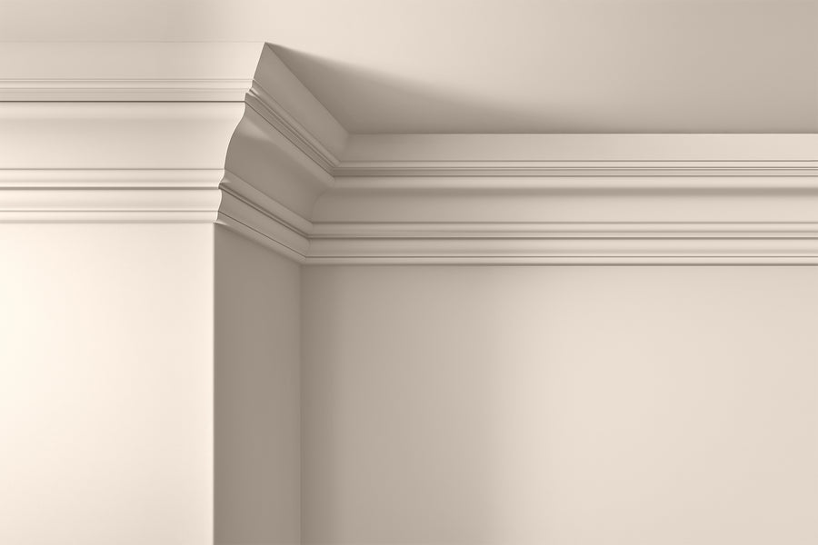 Walls, ceilings and coving painted in Lick Pink 01