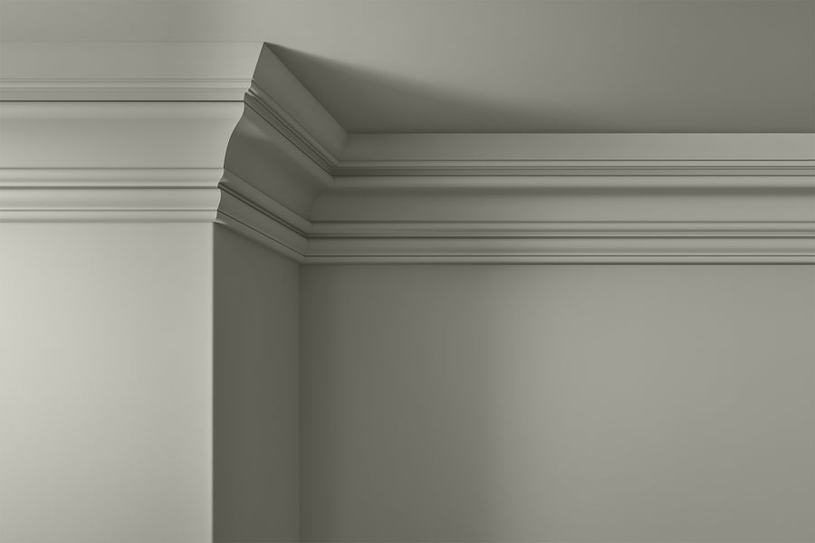 Walls, ceilings and coving painted in Lick Grey 04
