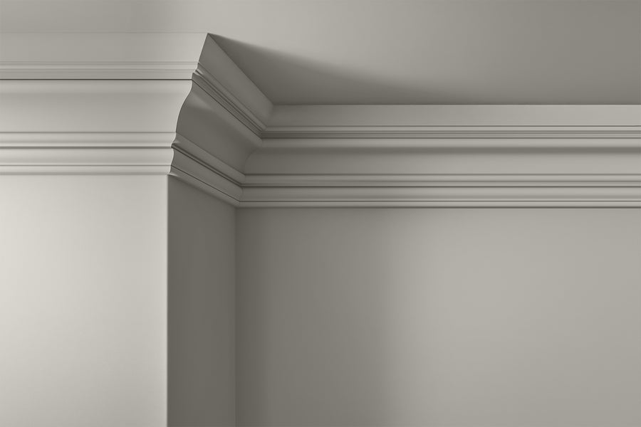 Walls, ceilings and coving painted in Lick Grey 02