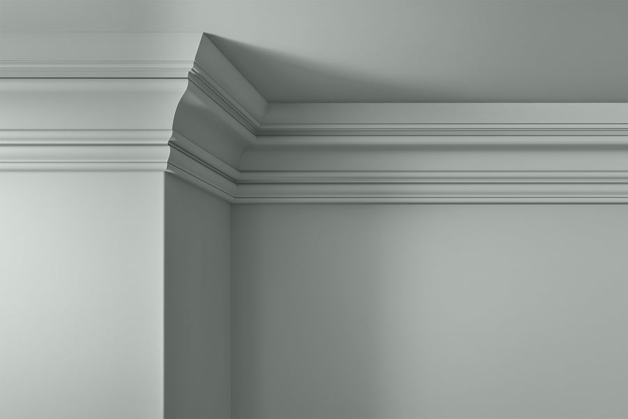 Walls, ceilings and coving painted in Lick Blue 01