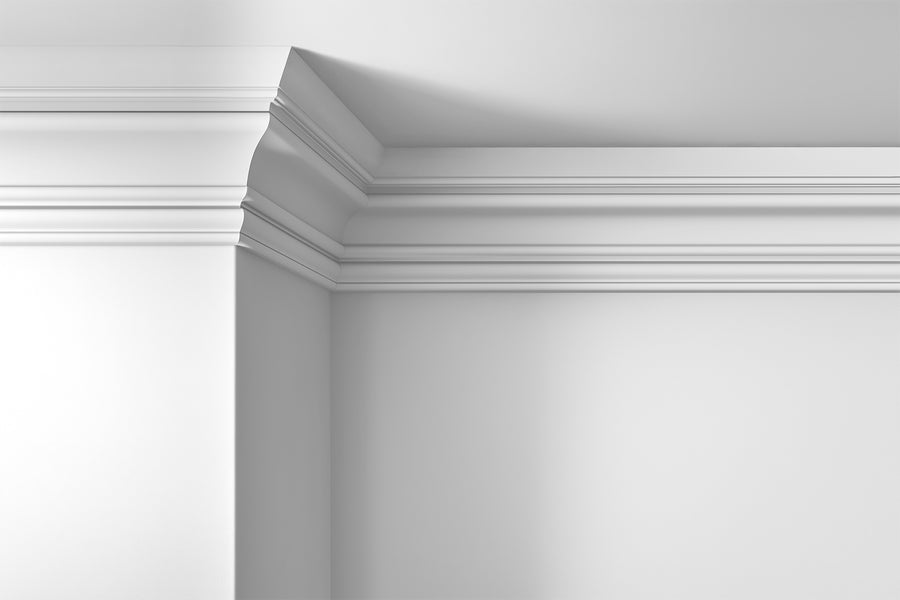 Walls, ceilings and coving painted in Lick White 02