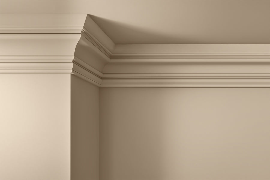 Walls, ceilings and coving painted in Lick Beige 09