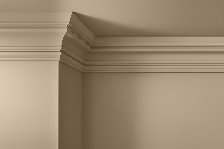 Walls, ceilings and coving painted in Lick Beige 02