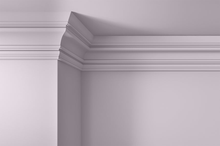 Walls, ceilings and coving painted in Lick Purple 06