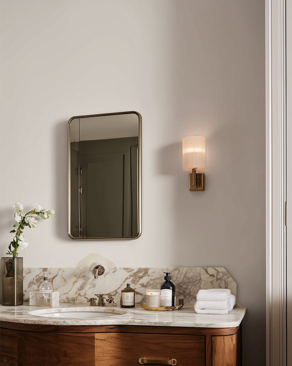 Bathroom painted in Lick Taupe 02