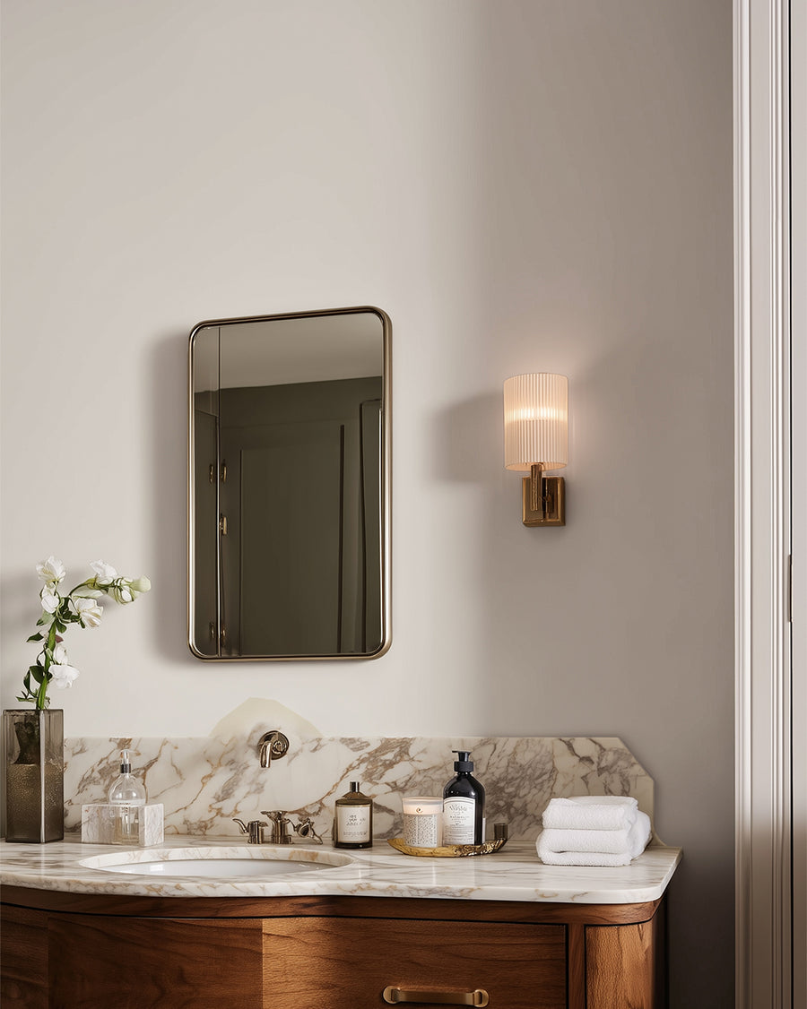 Bathroom painted in Lick Taupe 02